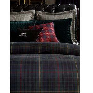 Ralph Lauren Tartan Queen sz Cotton Duvet Cover Old Money Luxury Preppy Country